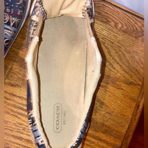 Coach Barrett Tartan Graffiti Sneakers 8.5 - Picture 9 of 11